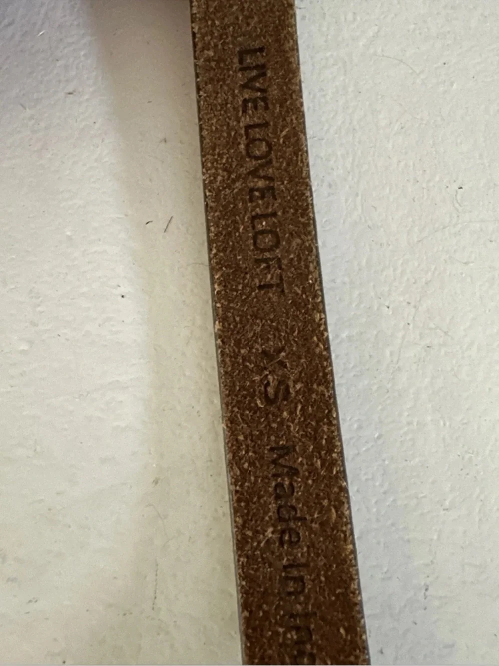 LIVE LOVE LOFT Leather Belt With 3-D Flowers XS